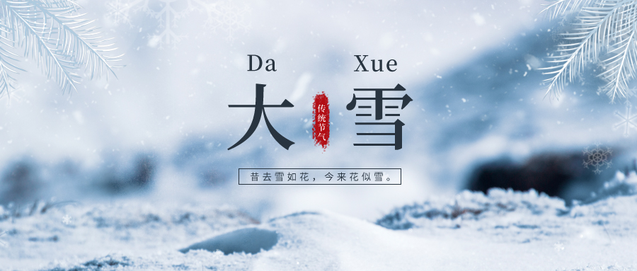 大(dà)雪 ▎雪落冬藏，将美好醞釀~